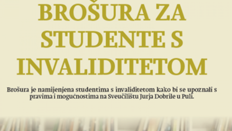 BROŠURA ZA STUDENTE S INVALIDITETOM
